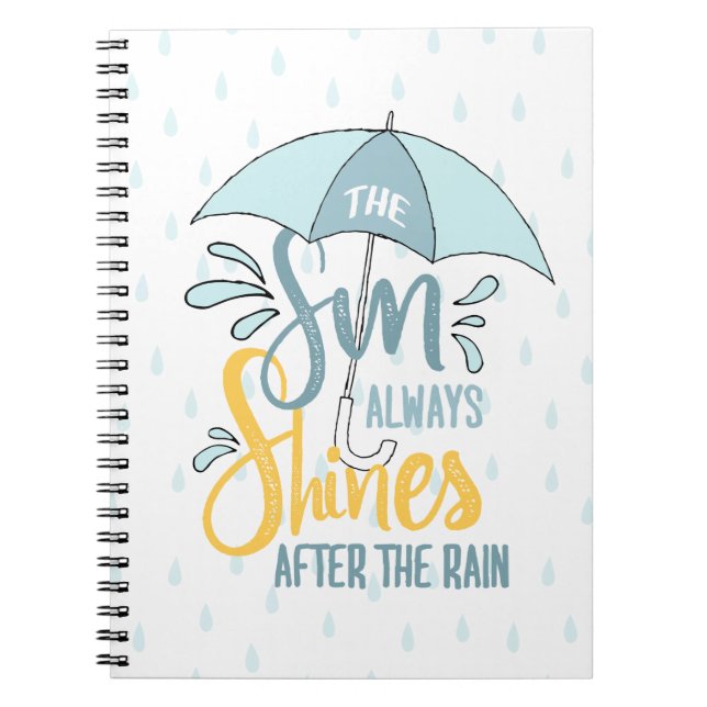 Carnet Citations de pluie Sun Citations de résultats posi (Devant)