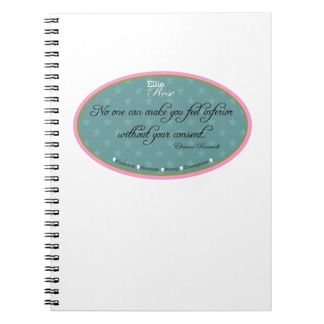 Carnet Citations roses de favori d'Ellie (Devant)