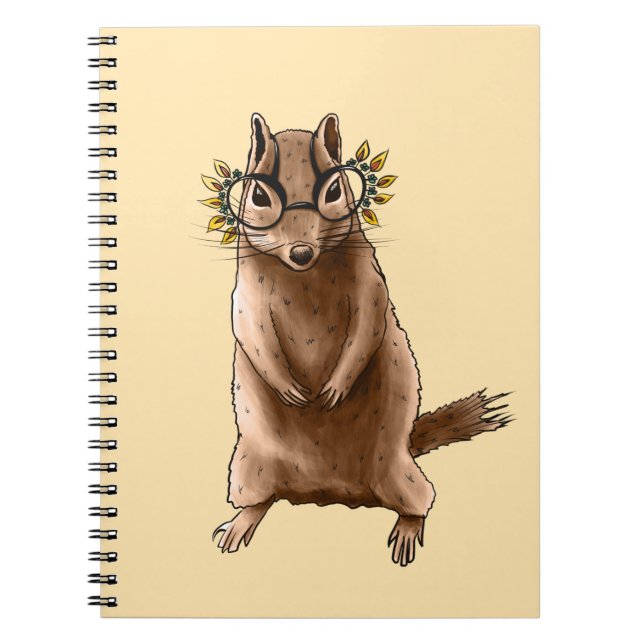 Carnet Cite Chipmunk Hippie Lunettes (Devant)
