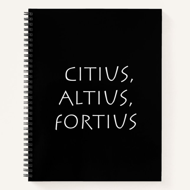 Carnet Citius altius fortius (Devant)