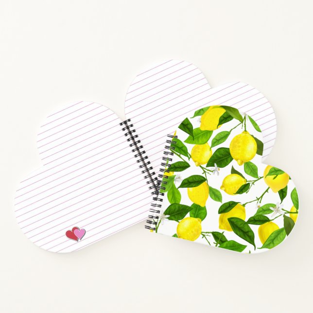 Carnet Citron à l'aquarelle  (Intérieur)
