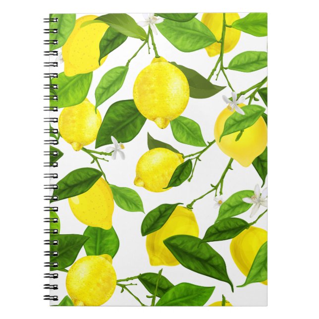 Carnet Citron à l'aquarelle (Devant)