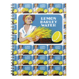 Carnet Citron Étiquette d'eau d'orge