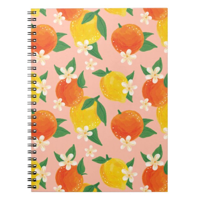 Carnet Citron Orange Petit Format (Devant)