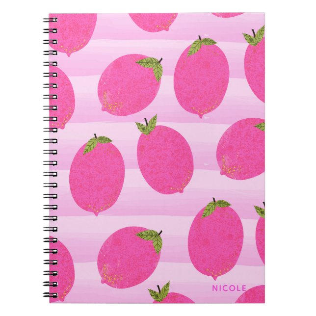 Carnet Citronnade de citrons roses Eau de fruits d'été Aq (Devant)