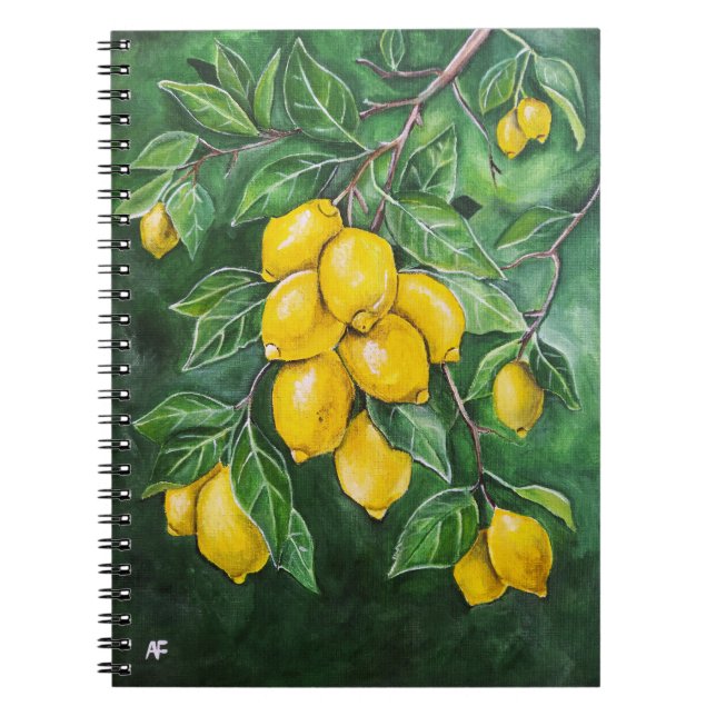 Carnet Citrons dorés par un jour d'hiver par Alfred Fox (Devant)