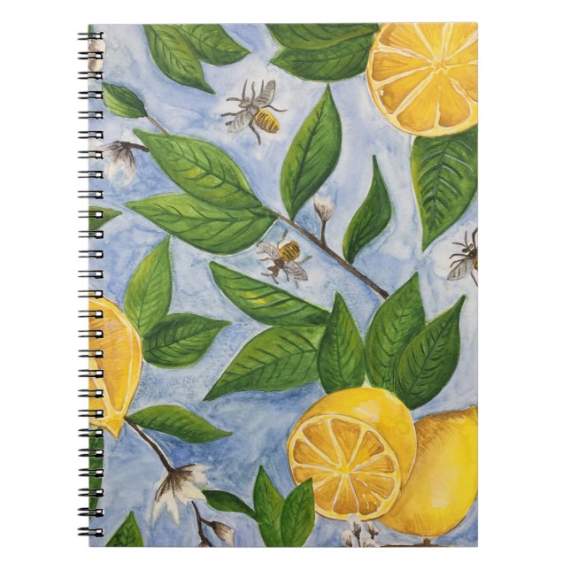 Carnet Citrons et abeilles (Devant)