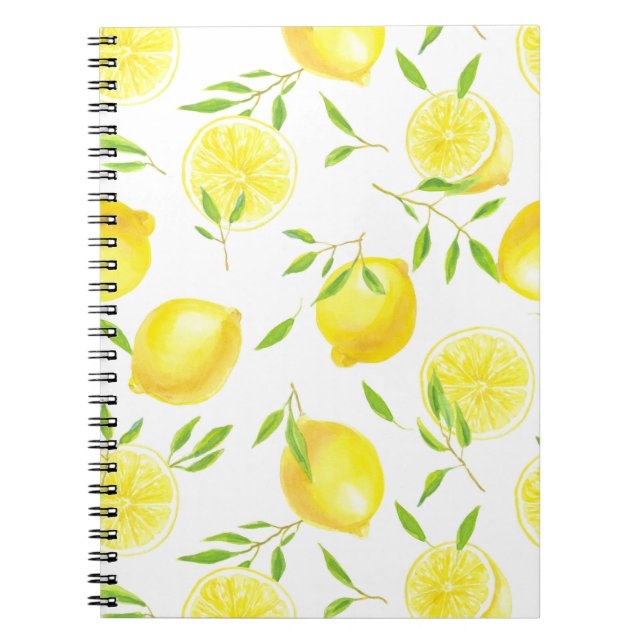 Carnet Citrons et feuilles (Devant)