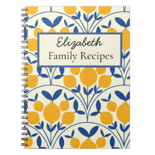 Carnet Citrons méditerranéens personnalisés sur recette d