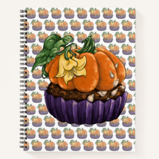 Carnet Citrouille Cupcake