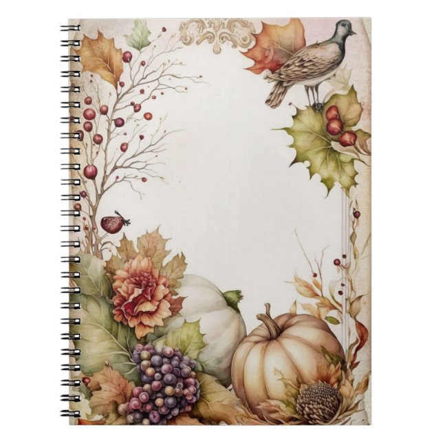 Carnet Citrouille d'automne (Devant)