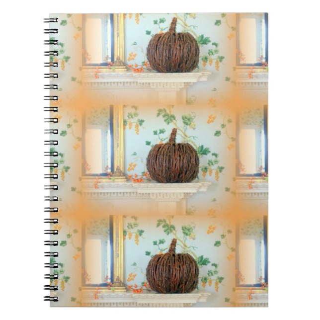 carnet citrouille d'automne colonial (Devant)