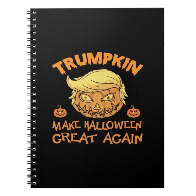 Carnet Citrouille de Trumpkin Halloween (Devant)