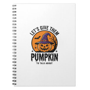 Carnet Citrouille d'Halloween Chapeau de Sorcière Drôle É