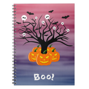 Carnet Citrouille d'Halloween Jack o’ Lanterne Dead Tree
