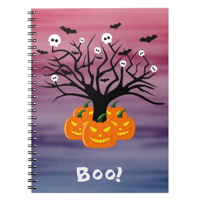 Carnet Citrouille d'Halloween Jack o’ Lanterne Dead Tree (Devant)