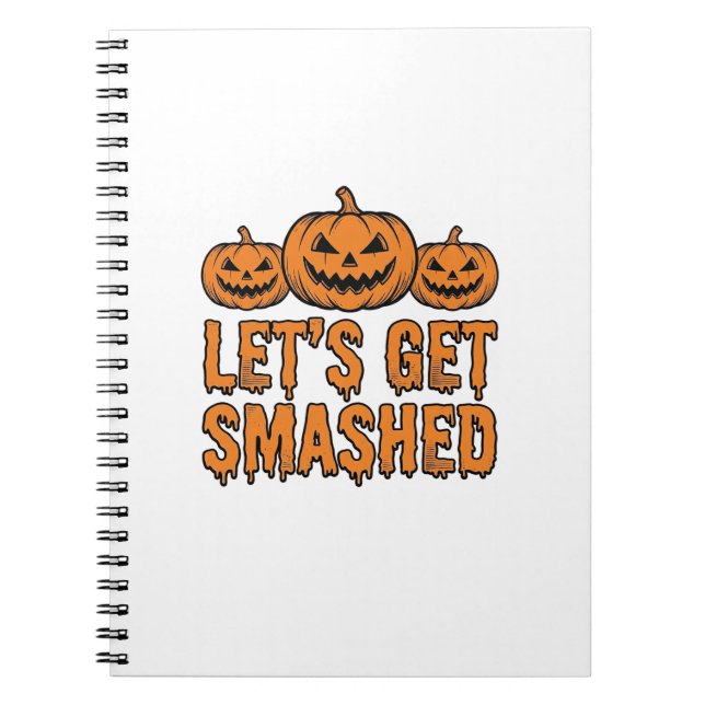 Carnet Citrouille Drôle d'Halloween Faisons-nous Écraser (Devant)