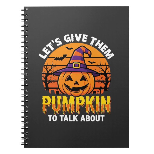 Carnet Citrouille drôle Pun Halloween Design2 (1)_1 (Devant)