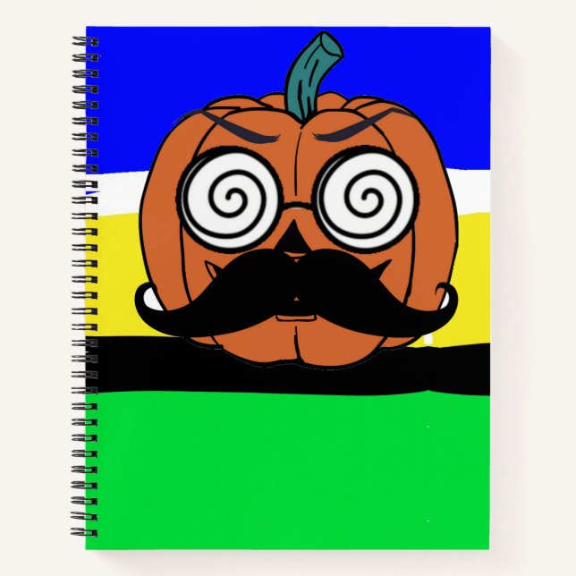 Carnet citrouille fou (Devant)