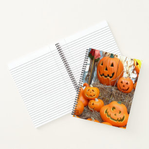 Carnet Citrouille halloween Jack-o'-lantern orange citrou