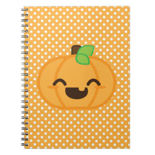 Carnet Citrouille Kawaii Jack-o'-lantern