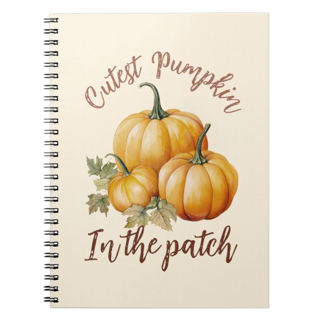 Carnet Citrouille le plus précis dans le patch (Devant)