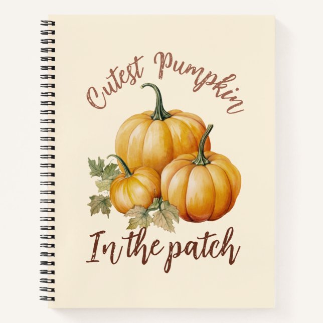 Carnet Citrouille le plus précis dans le patch (Devant)