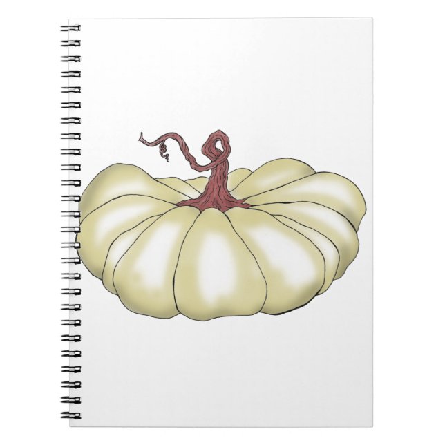 Carnet citrouille plat tan (Devant)
