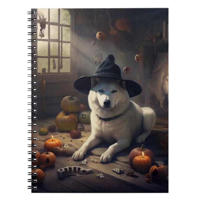 Carnet Citrouilles d'Akita Halloween Épouvantables (Devant)