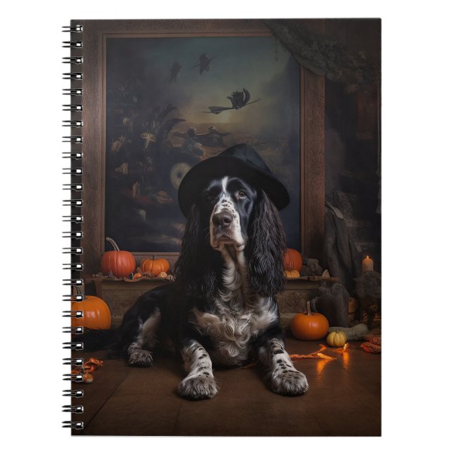 Carnet Citrouilles Épouvantables de Cocker Spaniel Anglai (Devant)