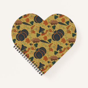 Carnet Citrouilles et carottes motif sans soudure