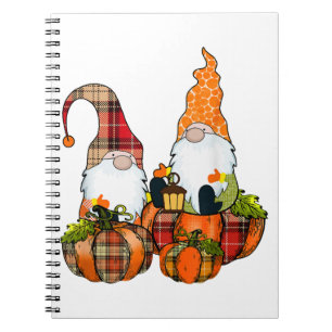Carnet Citrouilles Gnomes Automne Fall Cute Halloween