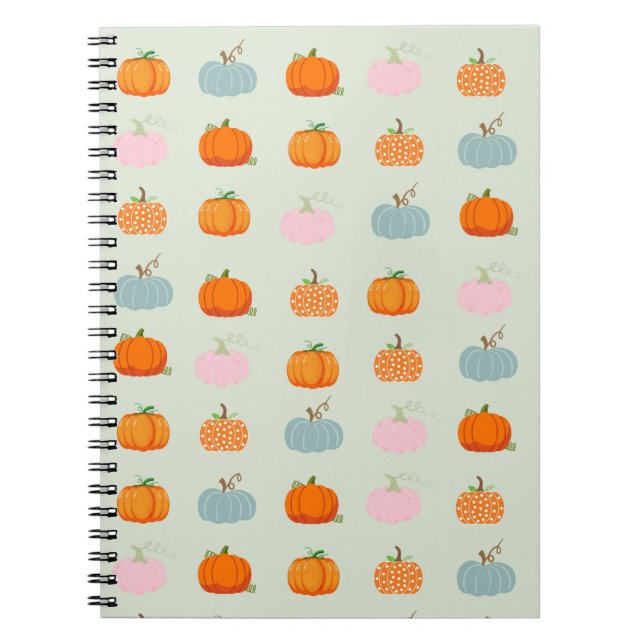 Carnet Citrouilles Multicolores Motif (Devant)