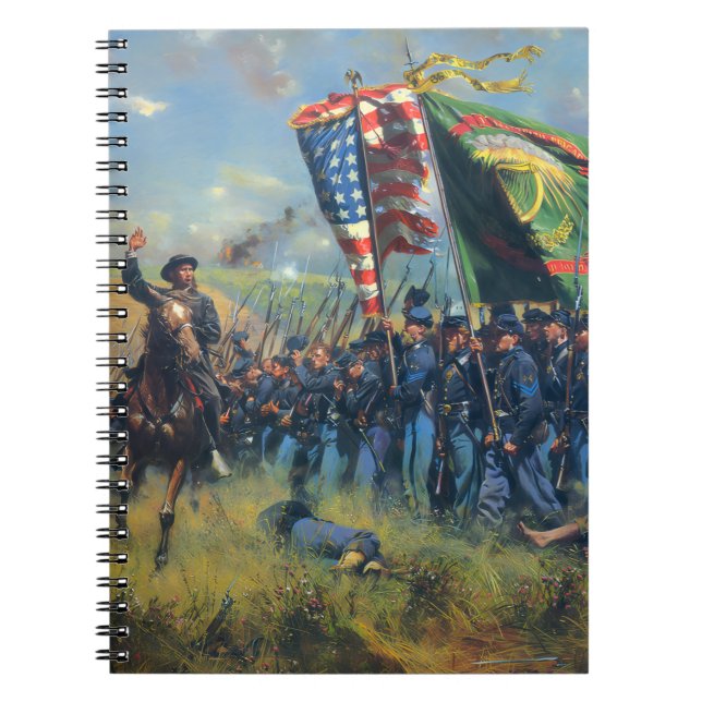 Carnet Civil War Union troops Irish Brigade  (Devant)