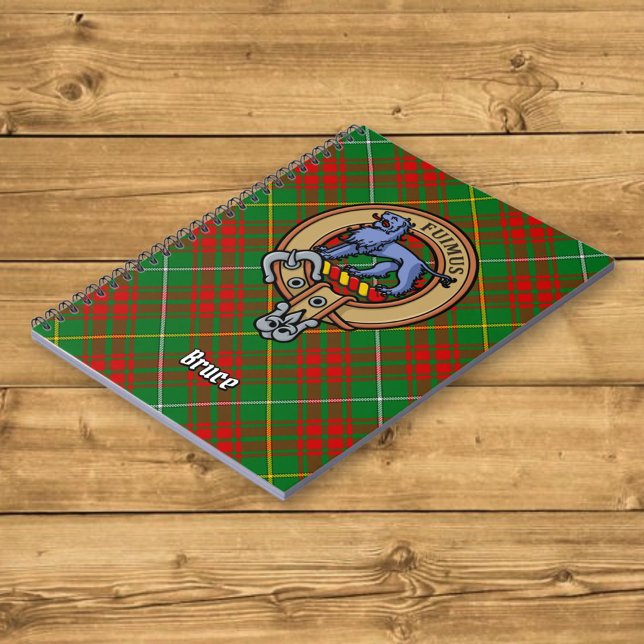 Carnet Clan Bruce Crest sur la chasse Tartan (Créateur téléchargé)