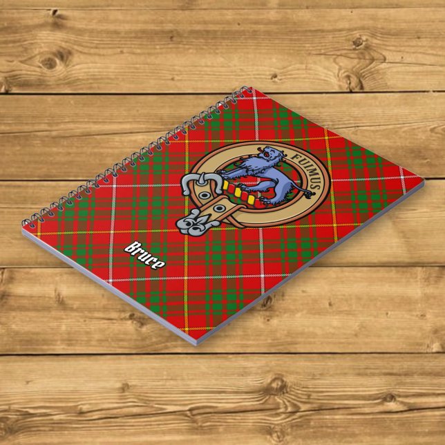 Carnet Clan Bruce Crest sur Tartan (Créateur téléchargé)