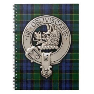 Carnet Clan Campbell Crest et Breadalbane Tartan