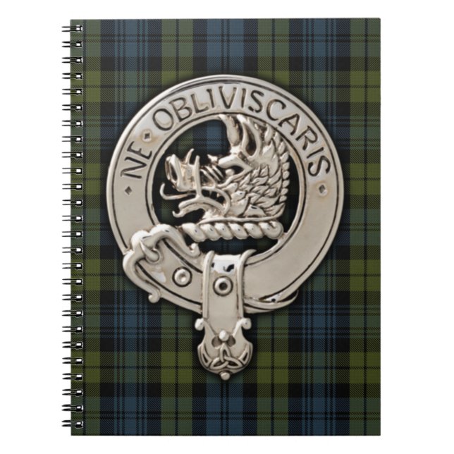 Carnet Clan Campbell Crest & Tartan (Devant)