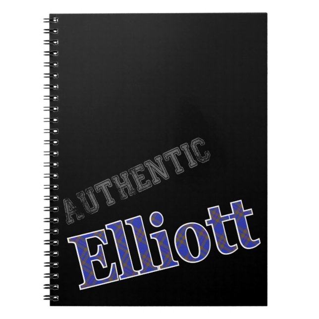 Carnet Clan de design authentique Elliott Tartan (Devant)