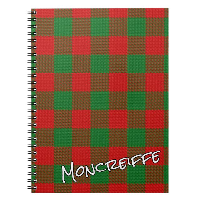 Carnet Clan d'honneur écossais Moncreiffe Tartan (Devant)