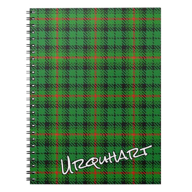 Carnet Clan d'honneur écossais Urquhart Tartan (Devant)