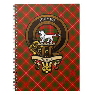 Carnet Clan écossais Bruce Badge et Crest Armoiries
