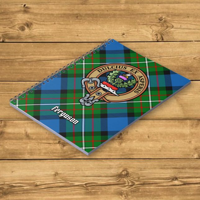 Carnet Clan Ferguson Crest sur Tartan (Créateur téléchargé)