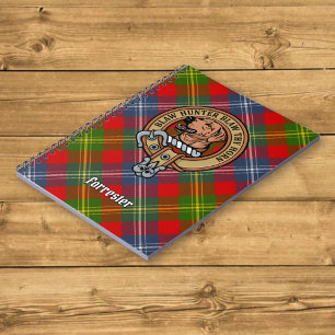 Carnet Clan Forrester Crest sur Tartan