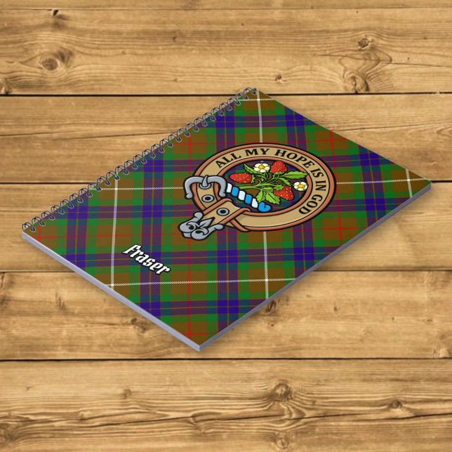 Carnet Clan Fraser Crest sur la chasse Tartan (Créateur téléchargé)