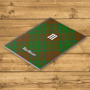 Carnet Clan MacAlister de Glenbarr Hunting Tartan