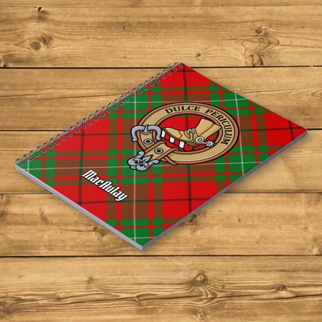 Carnet Clan MacAulay Crest sur Tartan (Créateur téléchargé)
