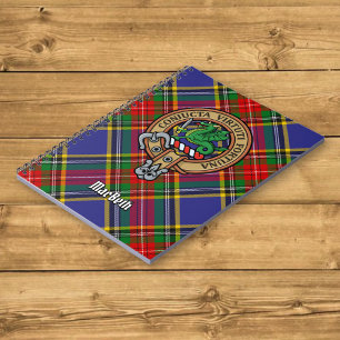 Carnet Clan MacBeth Crest sur Tartan