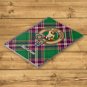 Carnet Clan MacFarlane Crest sur Tartan de chasse moderne