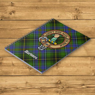 Carnet Clan MacInnes Crest sur Tartan